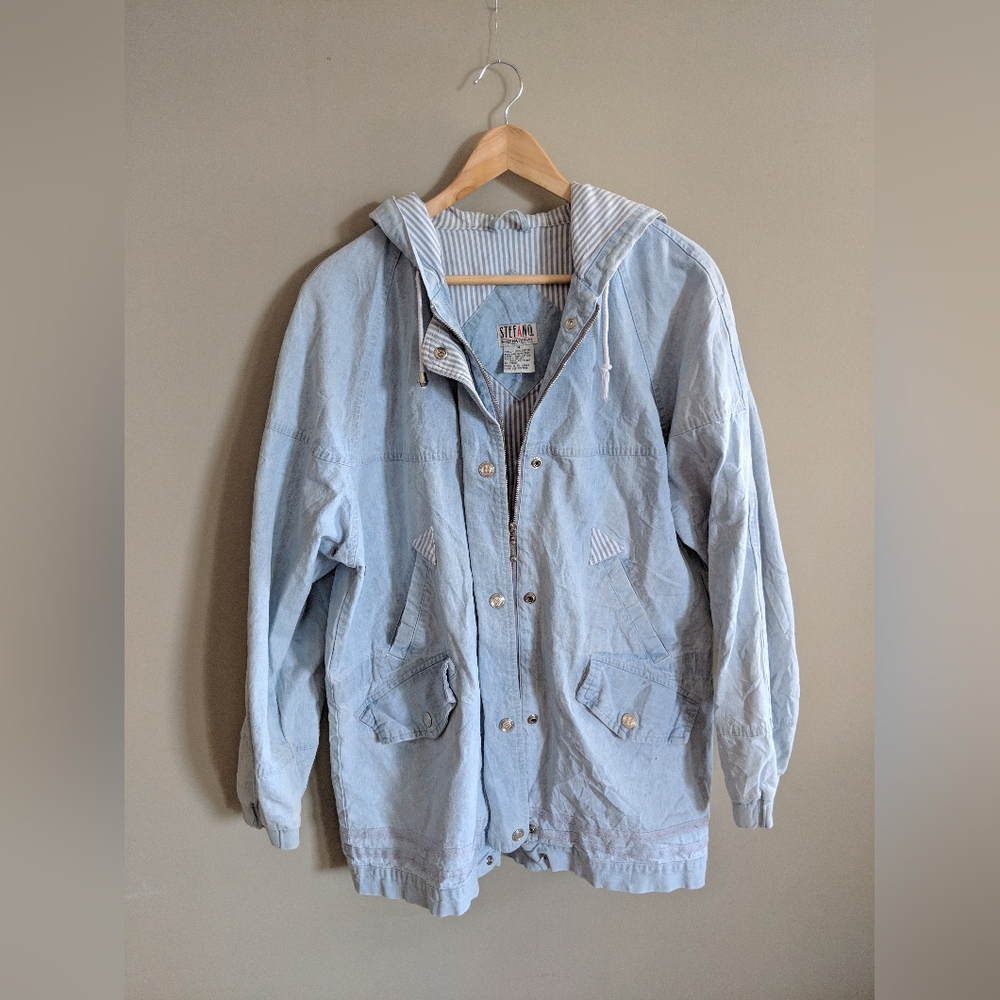 Vintage Stefano International Light Blue Denim Jacket